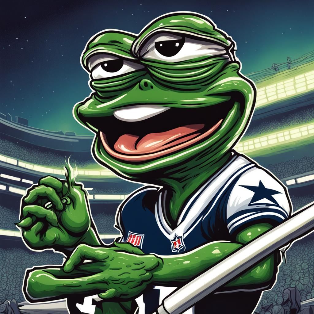 Smiling Pepe Frog as Comic Book Art