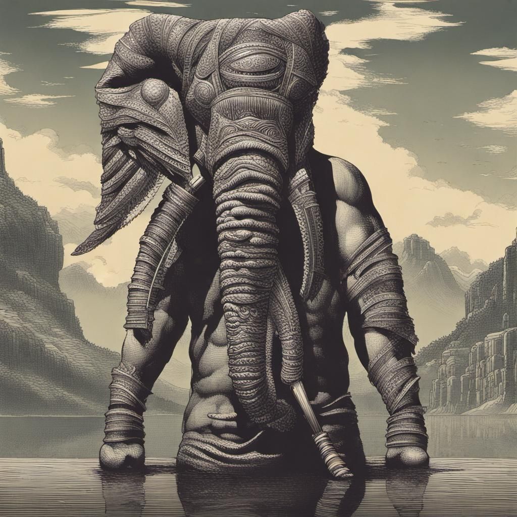 Lilliputian Girl's Surreal Forest Journey