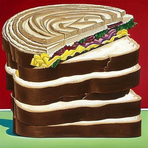 Disturbing Cubist Sandwich with Politicians and Limbs