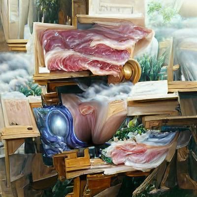 Ethereal Fantasy Oil Painting in Kinkade Style