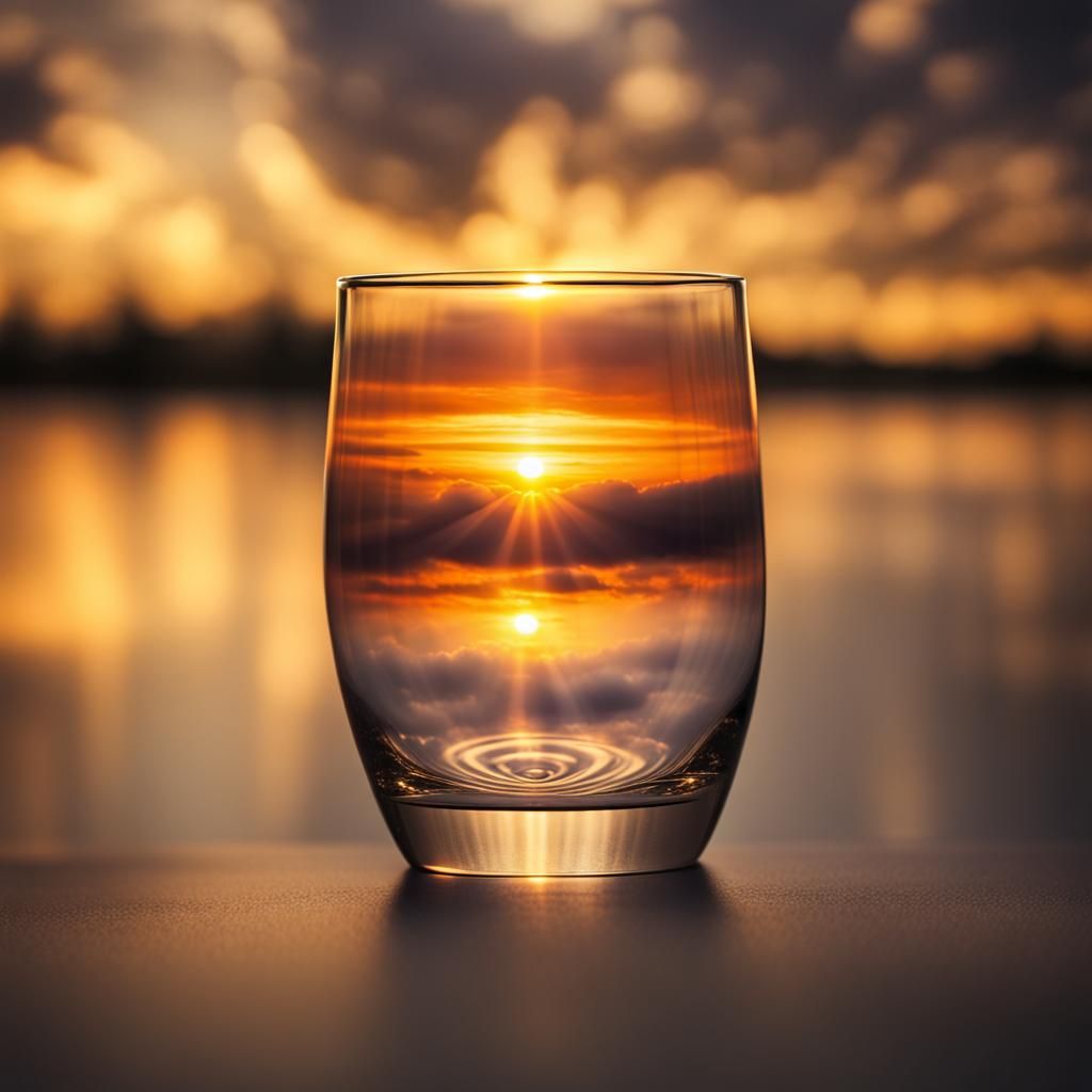 Sunset in a Glass with Heavenly Sunshine