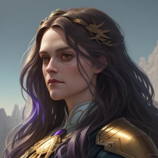 Dreamlike Portrait in Bold Chromatic Colors