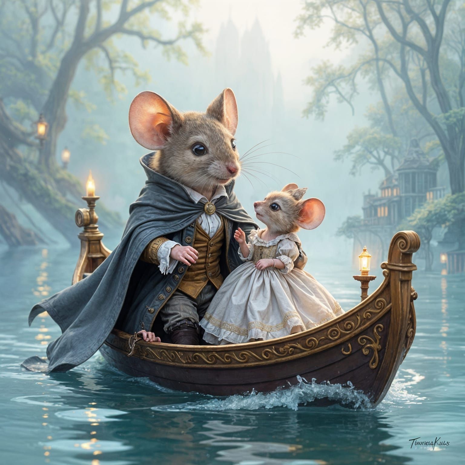 Mouse Phantom of the Opera in Ethereal Fantasy Style