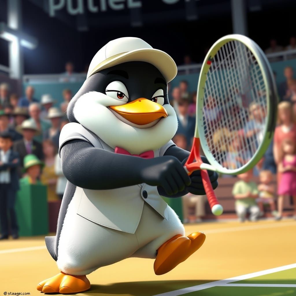 Penguin's Cunning Victory at Wombledon Open