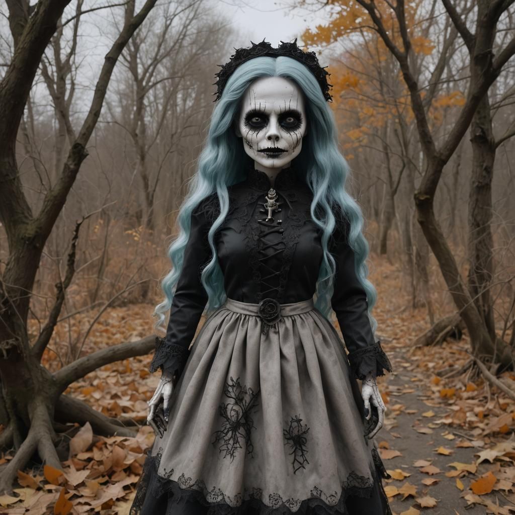 Hyper-Realistic Living Dead Doll Portrait