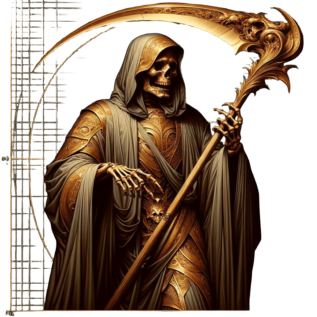 Majestic Personification of Death in Ornate Armor