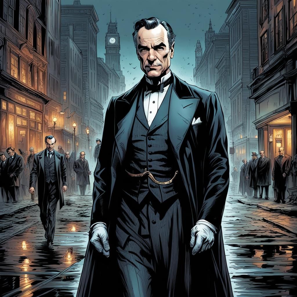 Alfred Pennyworth as Comic Book Art