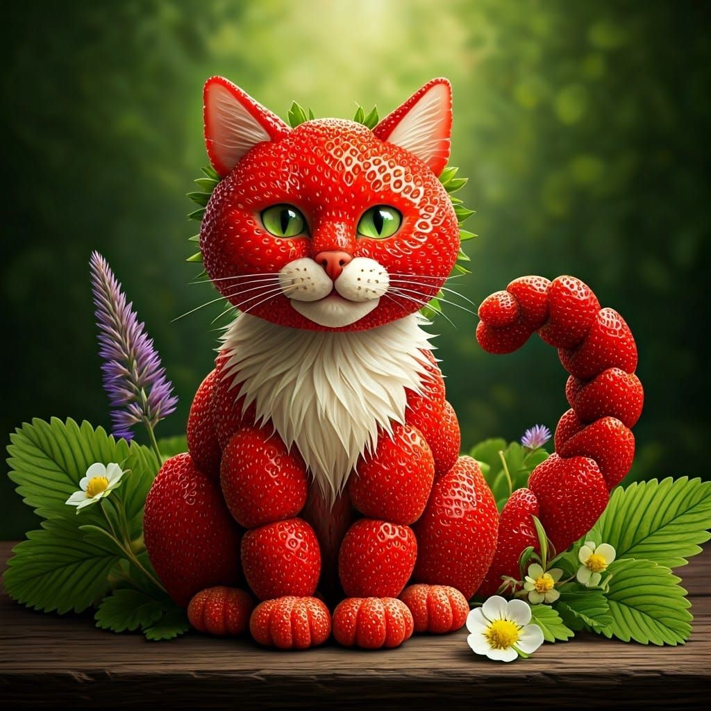 Strawberry Fusion Cat