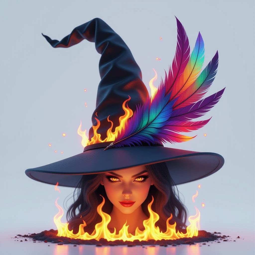 Phoenix Hat Transformation in 3D Render