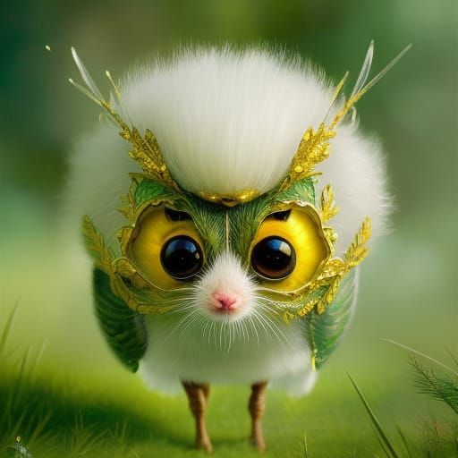 Filigree Gremlin Portrait in Lush Faerie Circle