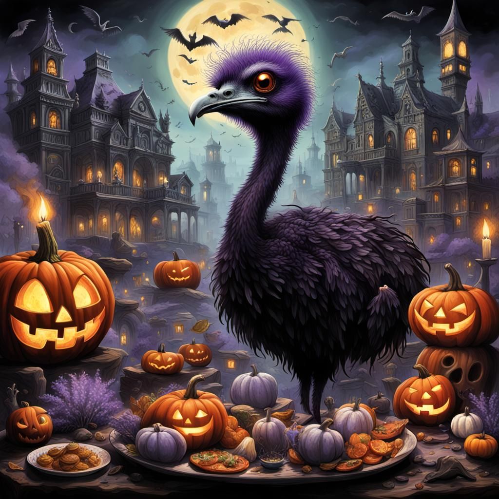 Surreal Mexican-Gothic Scene of Divine Fire and Oddities