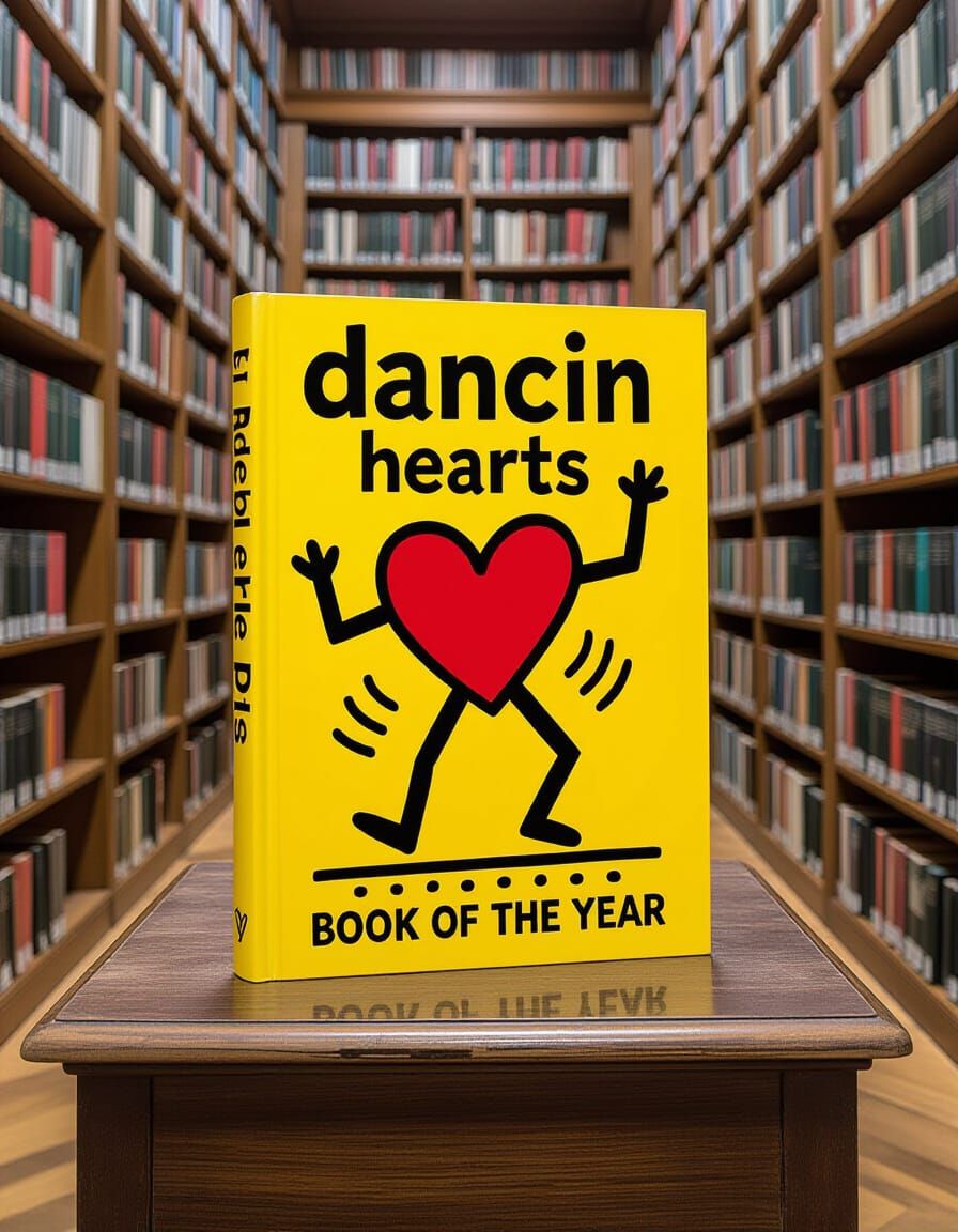 Dancin Hearts Pop Art Book Cover