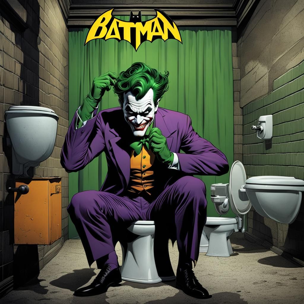 Joker's Prank in Gotham: 1960s Comic Style