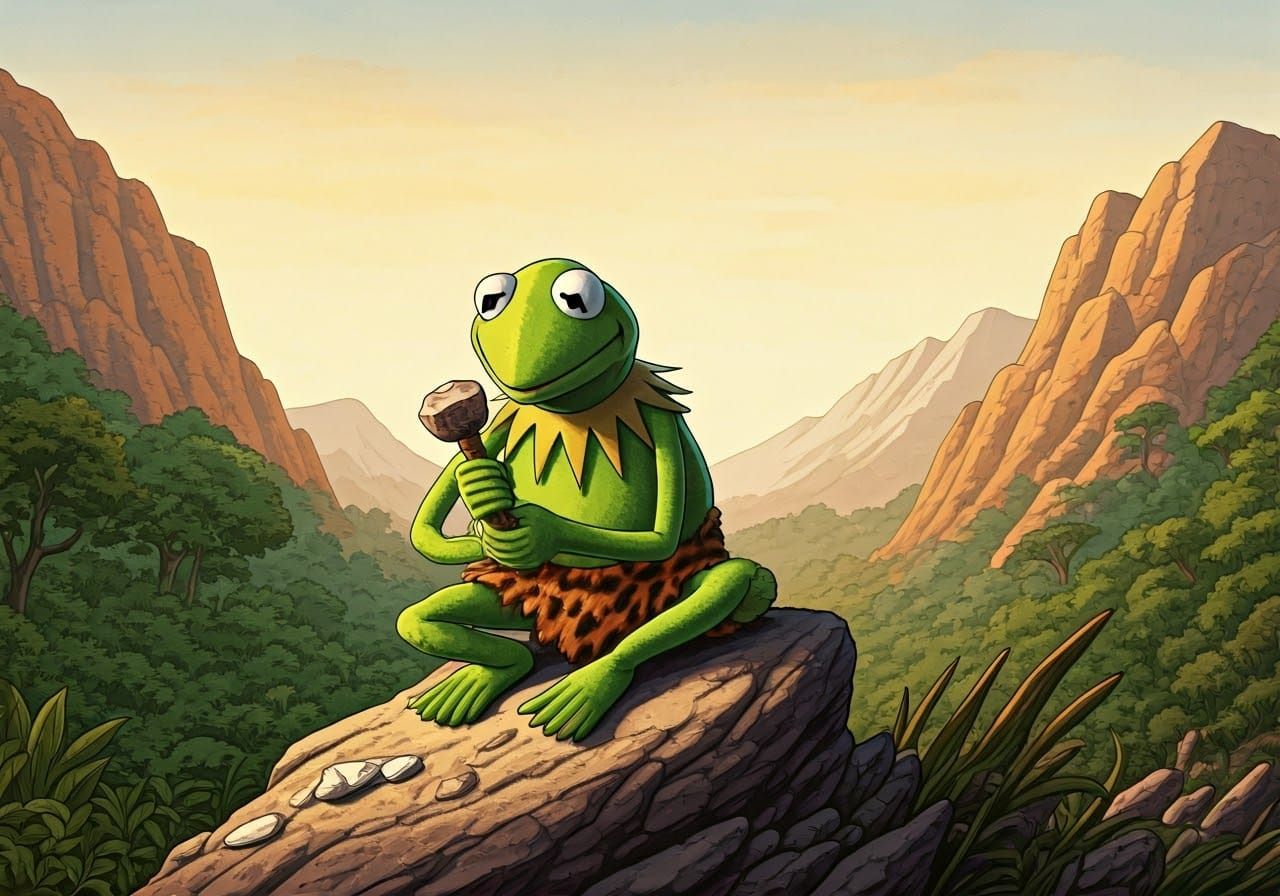 Kermit the Frog Creates Flint Tools in a Prehistoric Landsca...