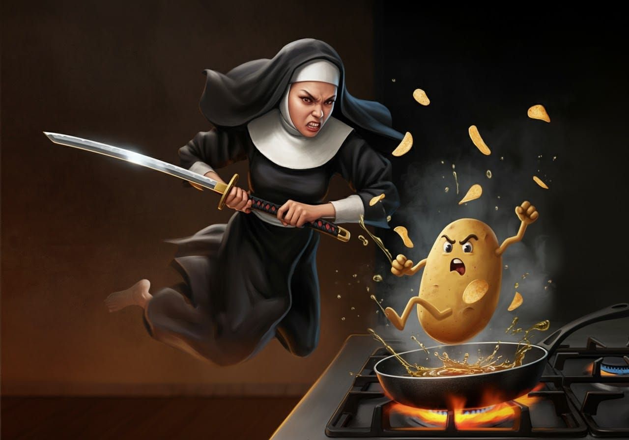 Nun and Potato Samurai Showdown