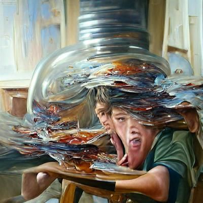 ADHD Feeling as Oil Painting by James Gurney