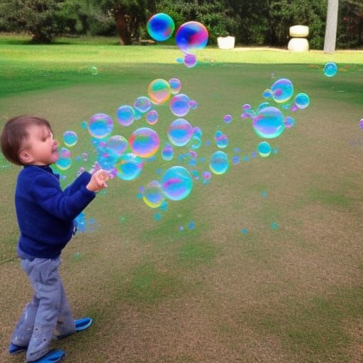 Bubbles Everywhere: An AI-Generated Dreamscape