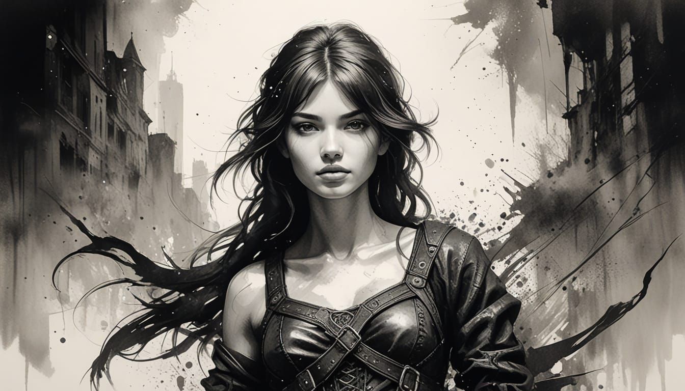 Ethereal Portrait Study in Impasto Brushstrokes