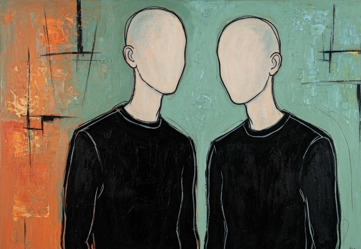 Abstract Expressionist Figures in Bold Strokes