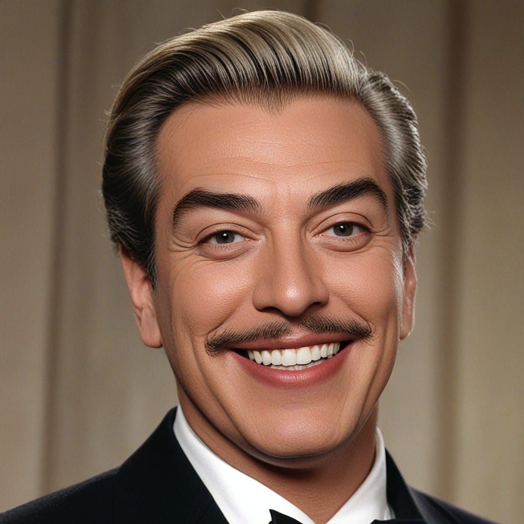 Iconic 1950s Actor Cesar Romero as a Vintage Print