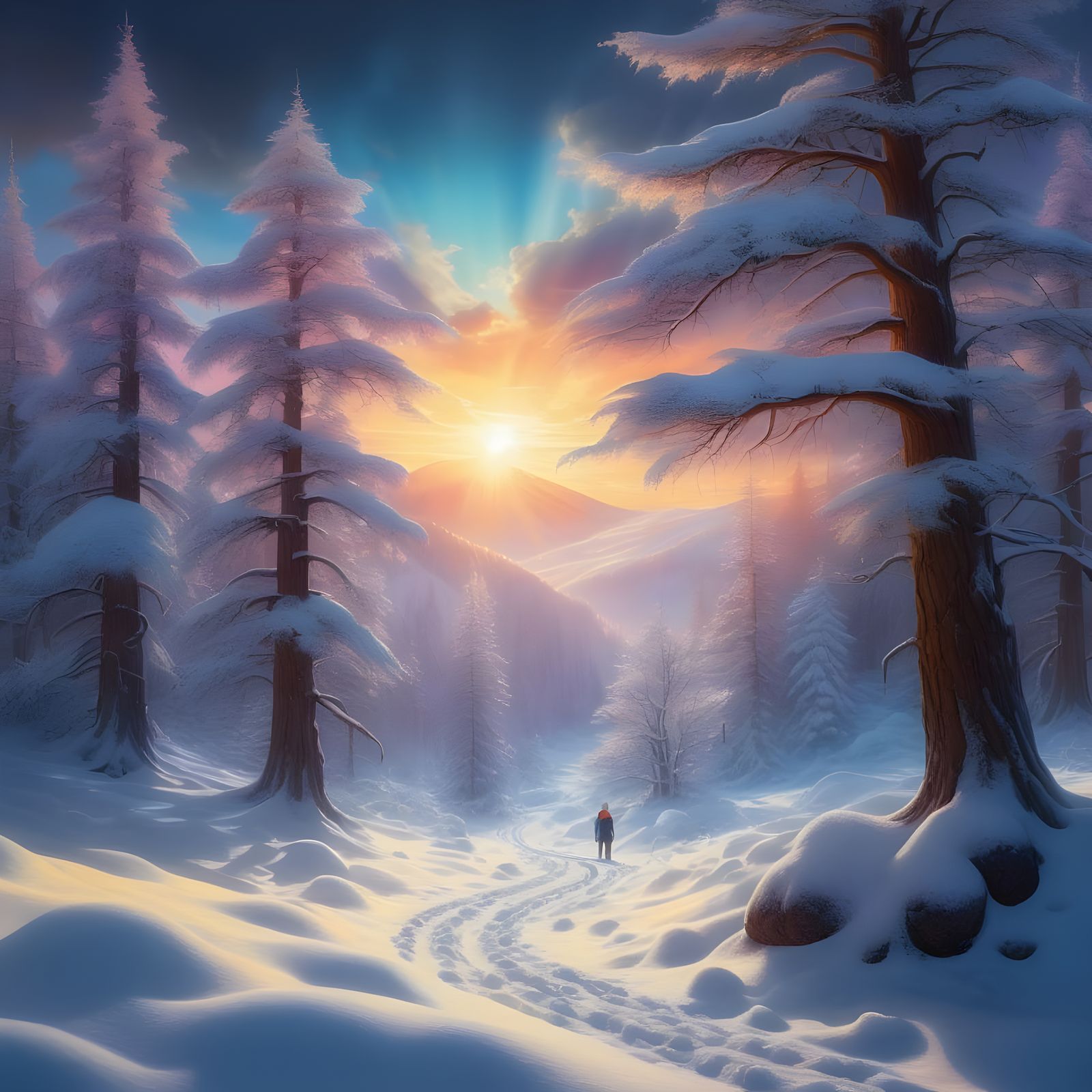 Cosmic Serenity in the Mountain Valley