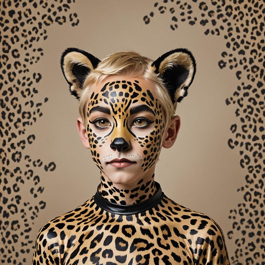 Cheetah Boy: Body Paint Transformation