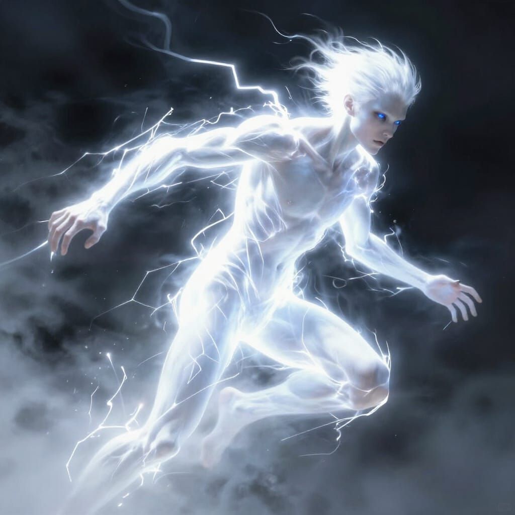 Albino Man Moves With Lightning Speed in Storm