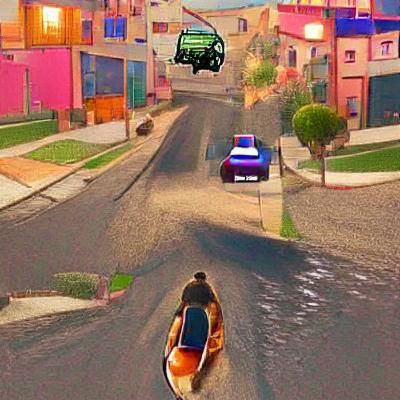 Grand Theft Auto Inspired Cityscape