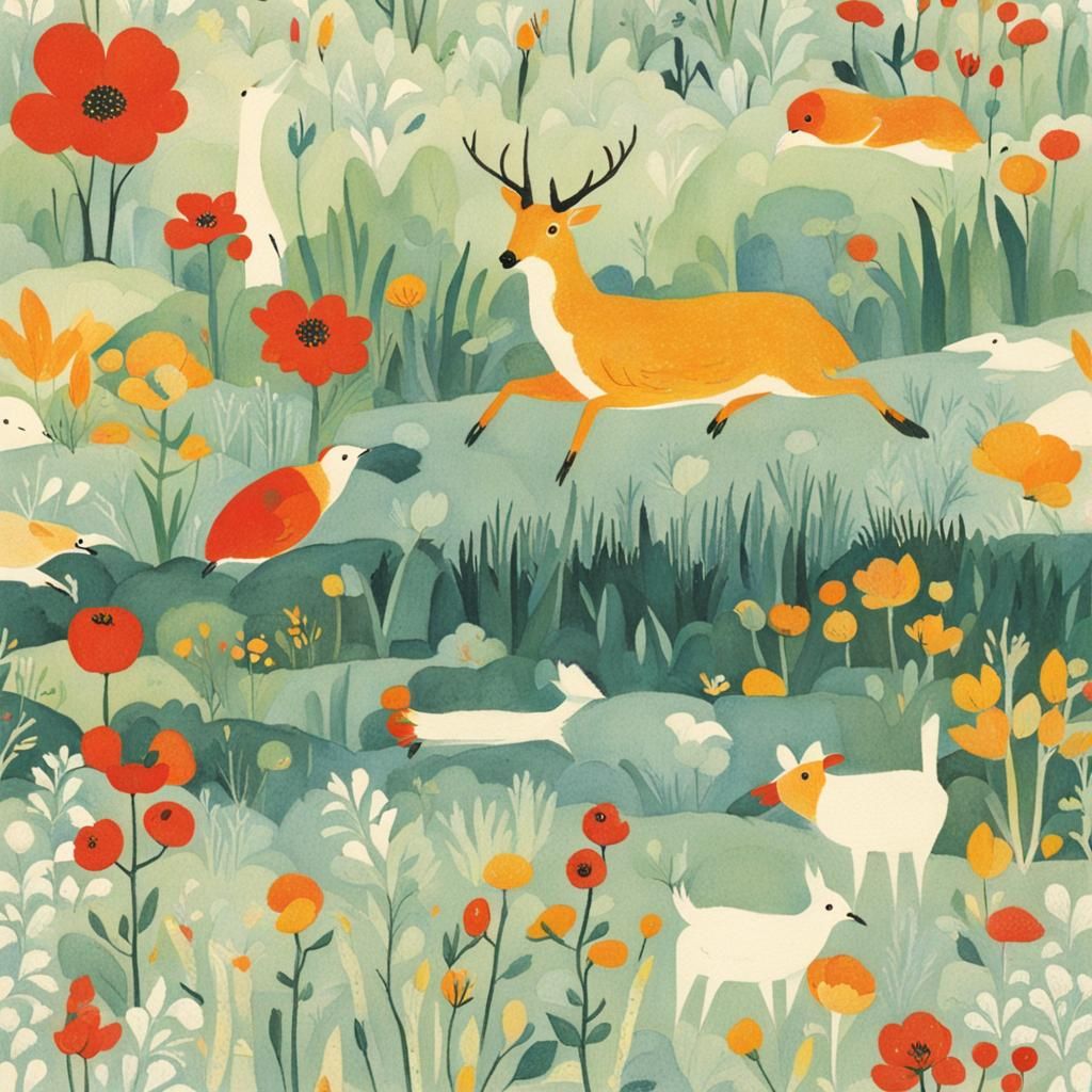 Vintage Children's Book Illustration