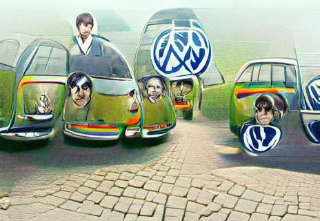 Classic Volkswagen Beetle Car Illustration