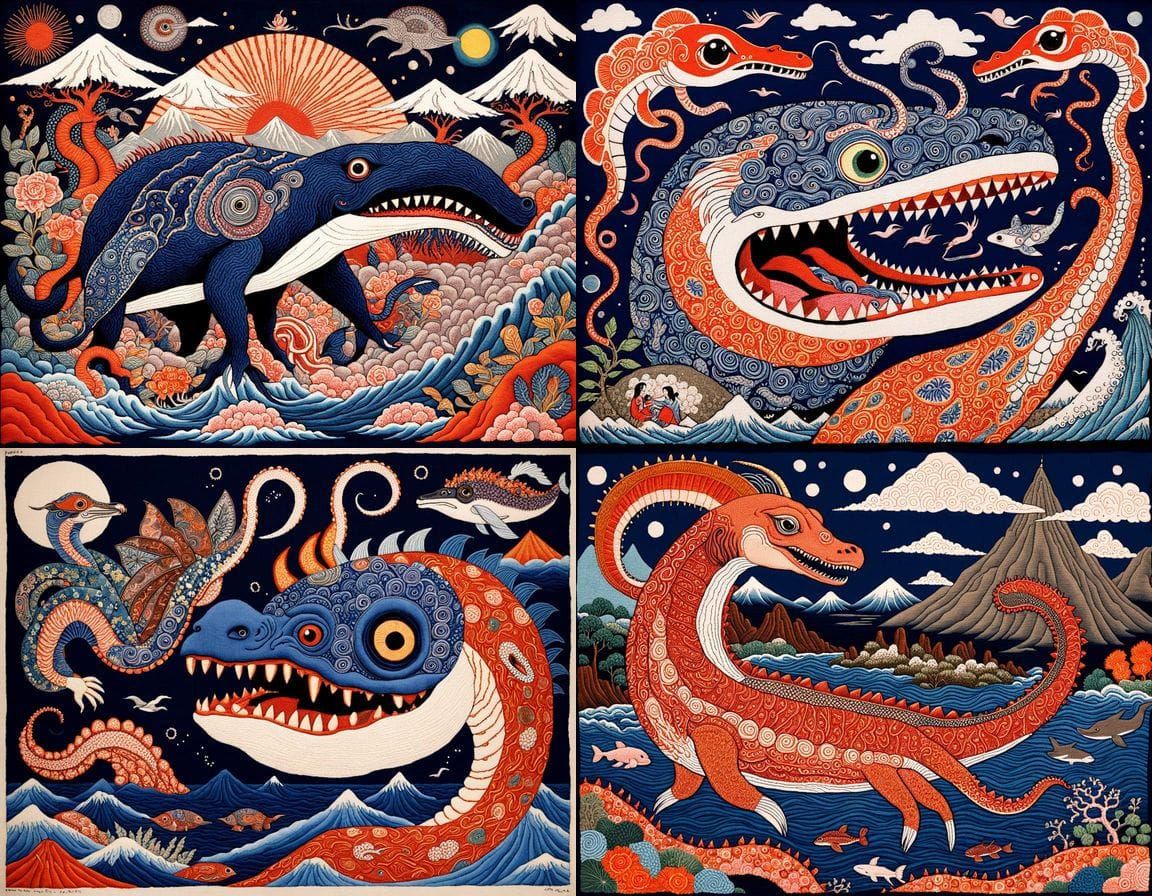 Surreal 1960s-Style Artwork Depicts Bizarre Creature in Intr...