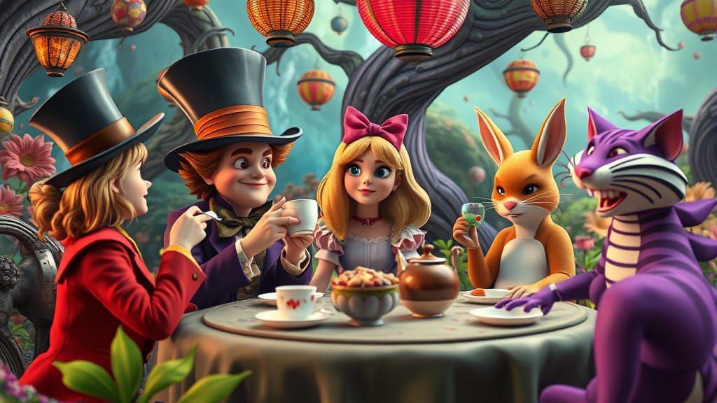 Suddenly Alice felt quite strange.