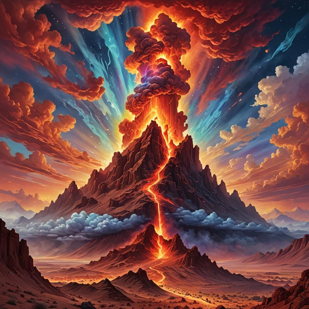 Pillar of Cloud and Fire: Visionary Illustration
