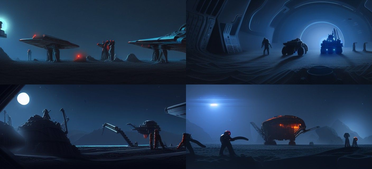 Spice Miners on LV-426 in Sci-Fi Horror Style