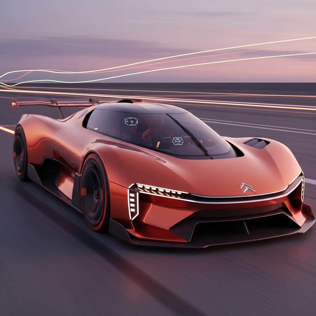 Futuristic Electric Hypercar Design Inspired by Citroën and ...