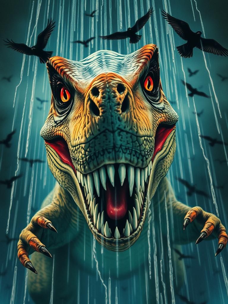 Help, there's a dinosaur under in the shower...