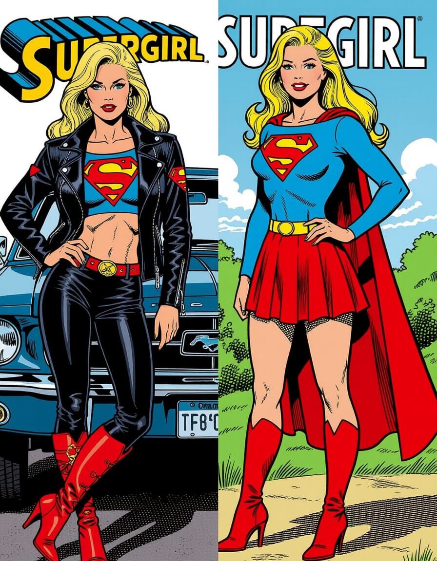 Supergirl: Biker Babe vs. Bronze Age Comic Art