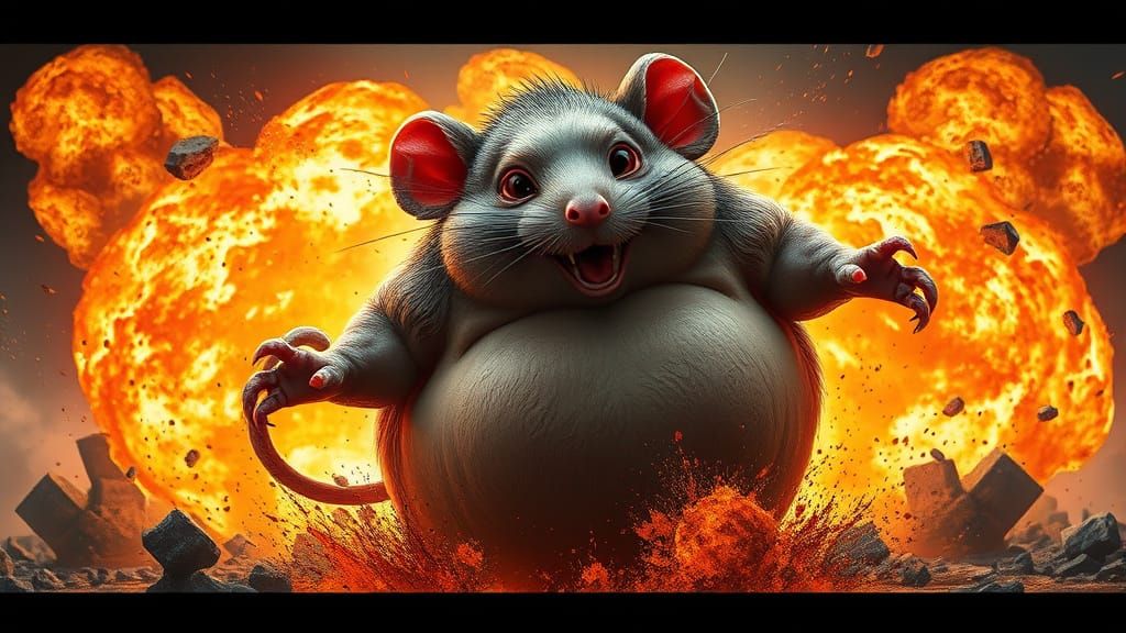 Fantastical Explosion of a Fat Rotund Rat