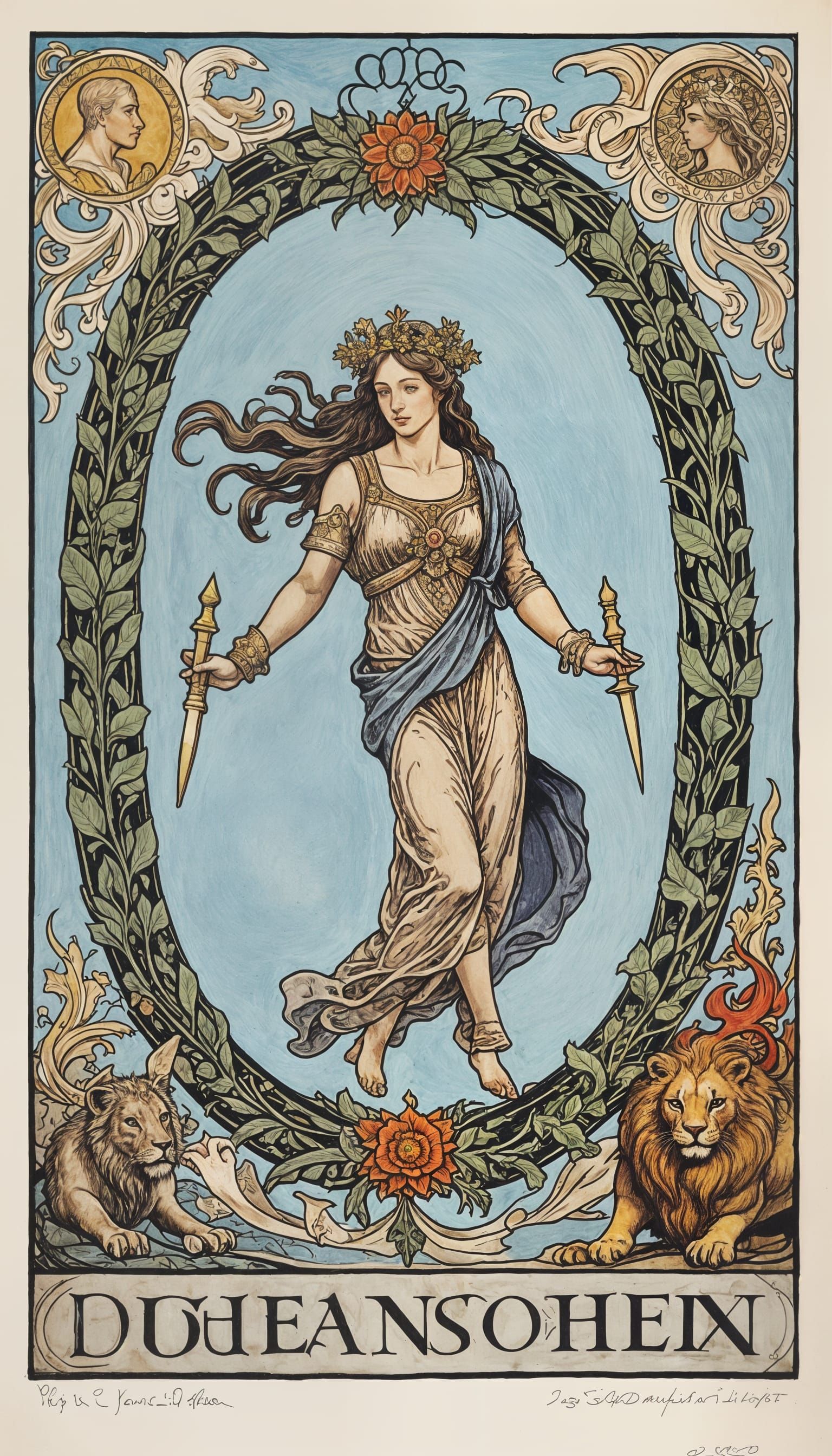 Regal Goddess of the World in Ethereal Style