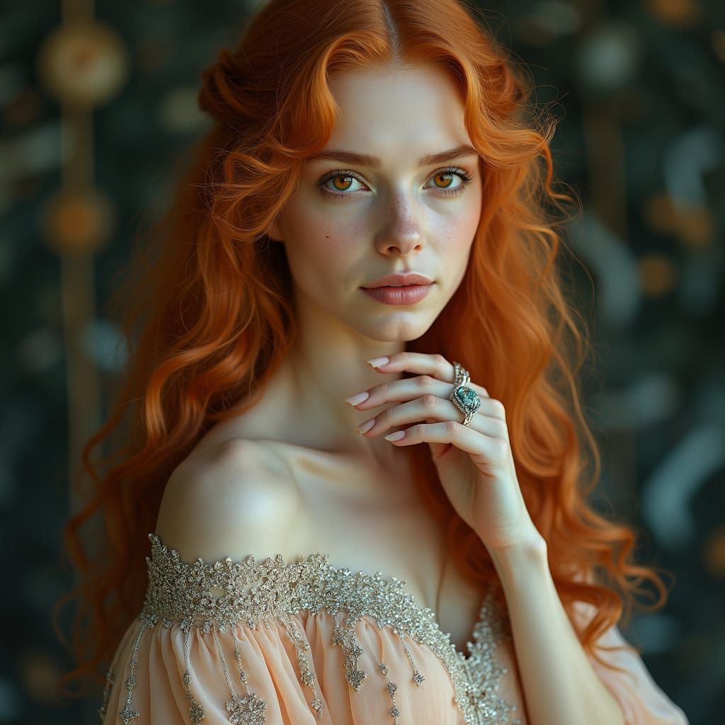 Ethereal Goddess of Whispers in Moonlit Elegance