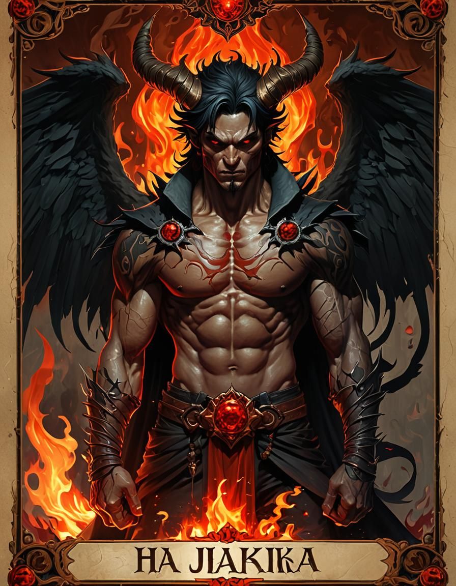 Dark Fantasy Devil Concept Art in Greg Rutkowski Style