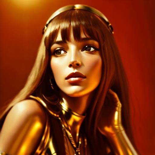 Photorealistic Portrait: Jane Birkin as Cleopatra