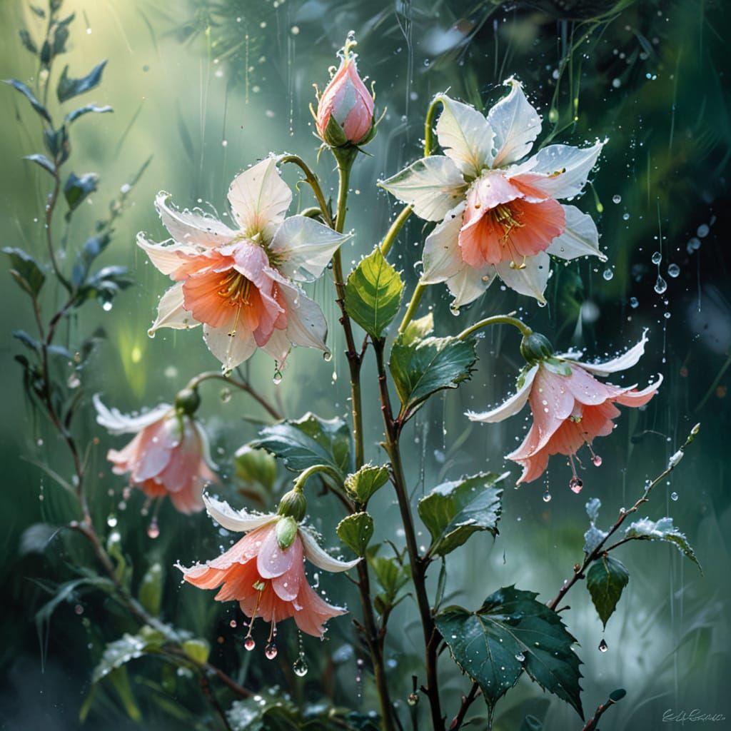 Impressionistic Oil Sketch of Snowy Bell