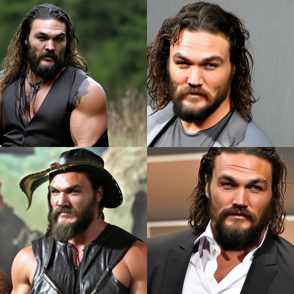 Jason Momoa AI Generated Portrait