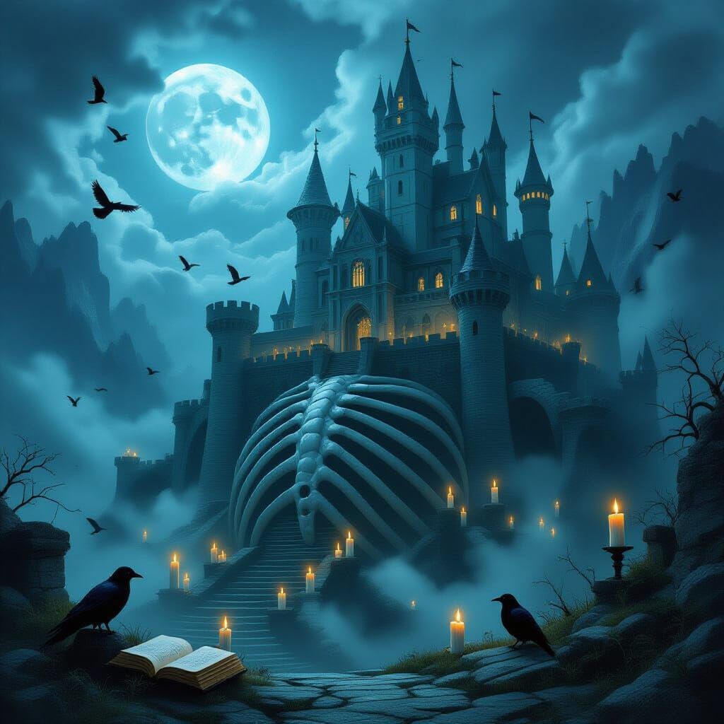 Surreal Castle Built From Giant's Ribs