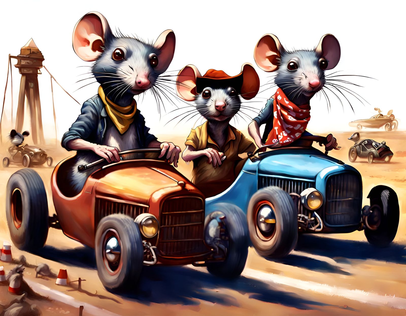 Rat Rods At the Starting Line ⁴