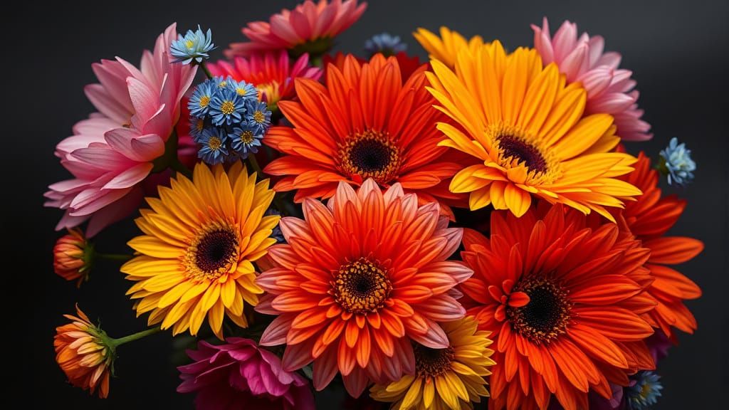 Elegant Bouquet in Painterly Style