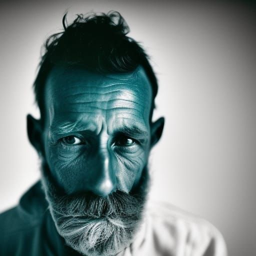 Teal Wheel Close-Up in Black and White