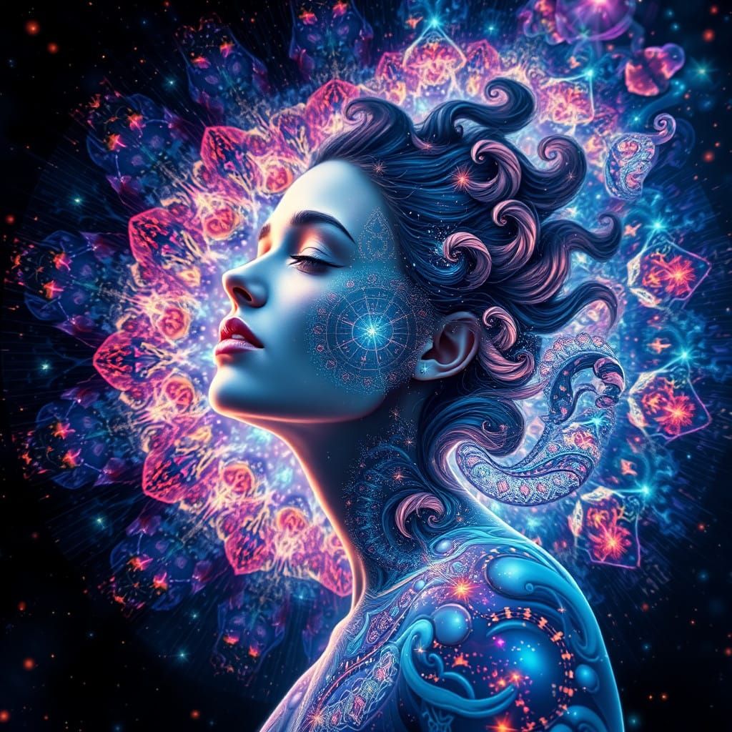 Infinity's Embodied Goddess of Fractal Unity