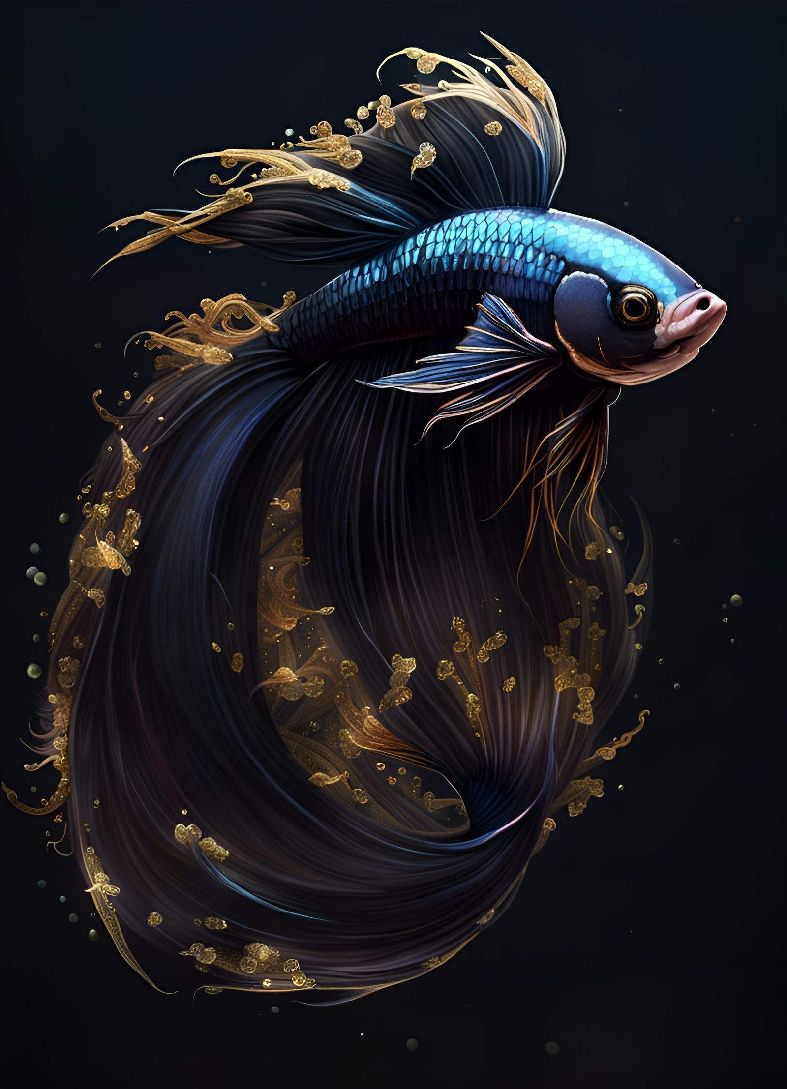 Mesmerizing Ethereal Betta Fish in Ultra High Quality